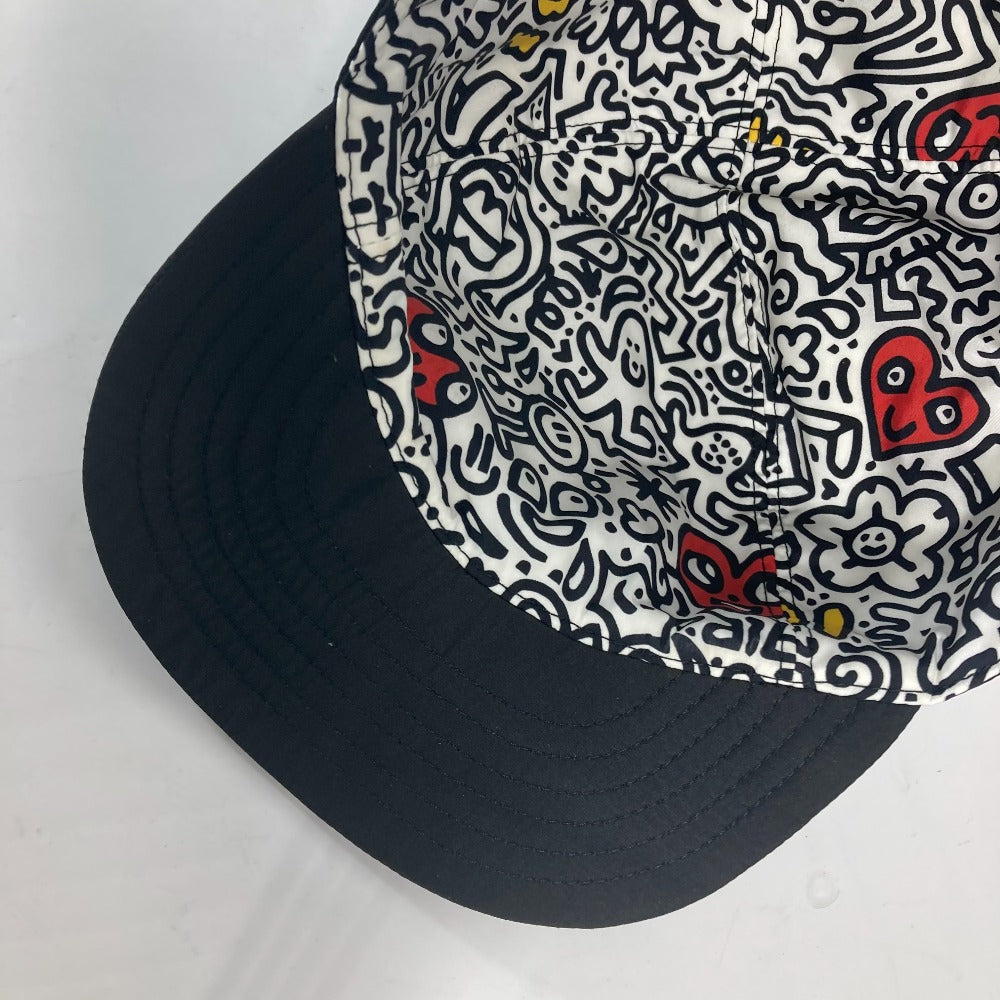 FENDI cap Nylon black Mr.doodle Collaboration Mr.doodle logo heart