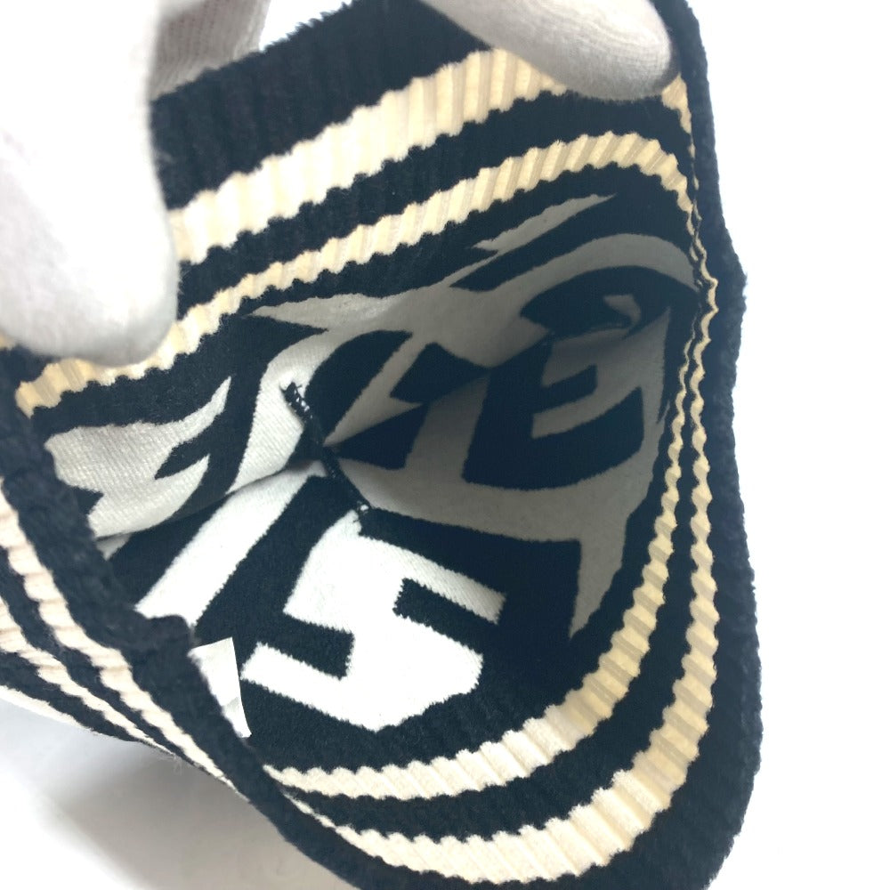 FENDI Knit hat FXQ538 Wool, Rayon black By color Zucca logo