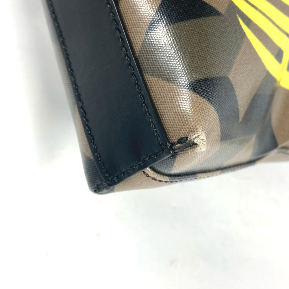 FENDI Shoulder Bag 7VA470 PVC Brown Multicolor logo Women Used