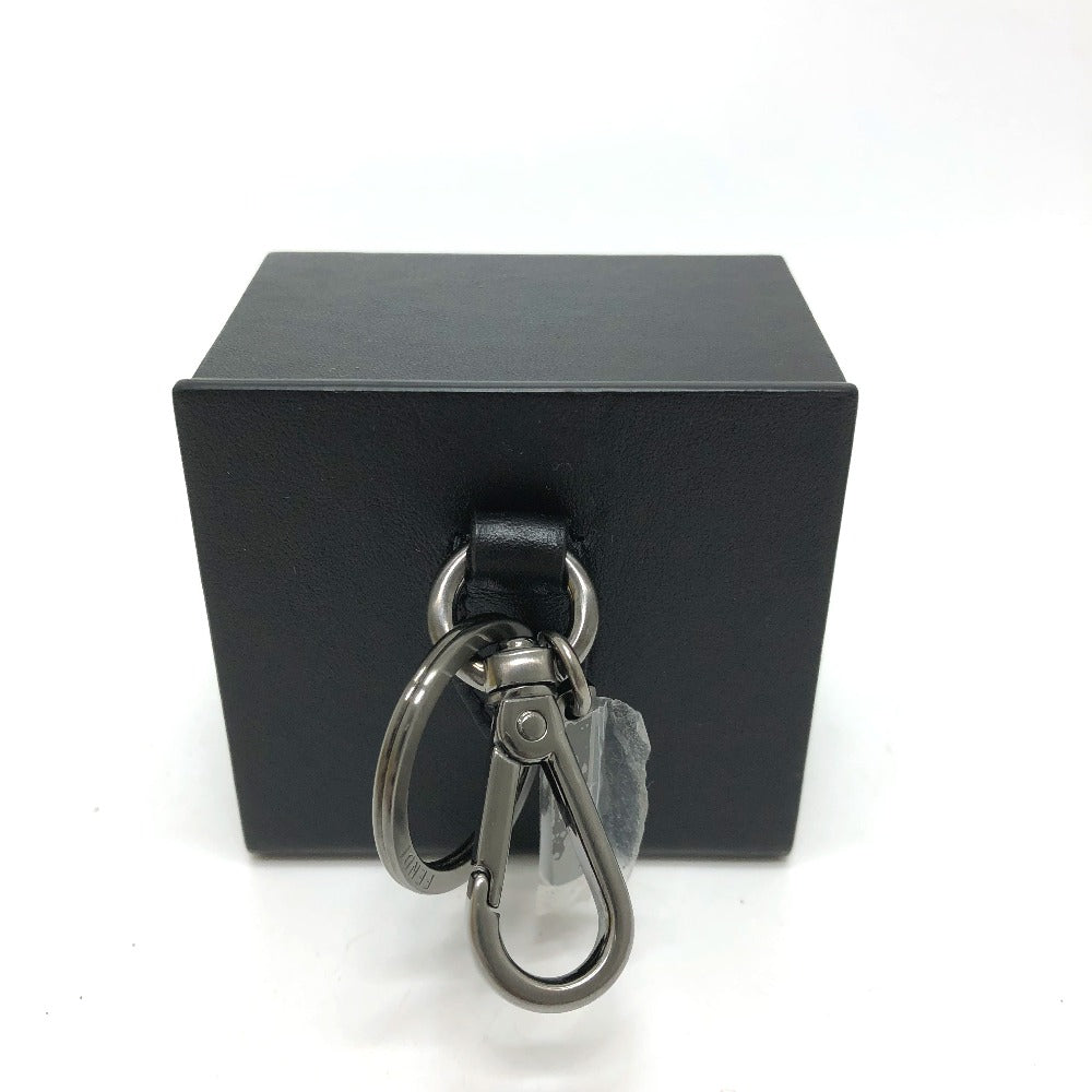 FENDI key ring 7AR894 leather black logo/accessories mini box Women Used