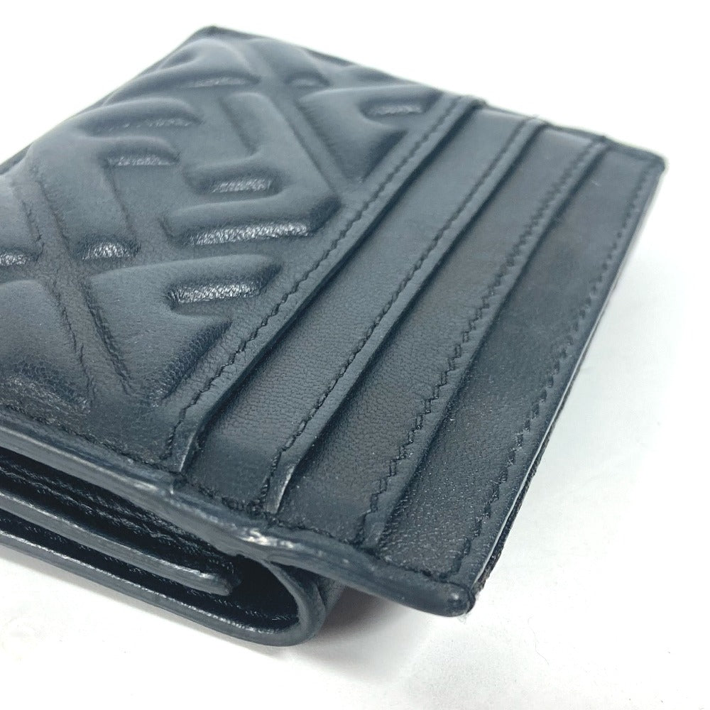 FENDI Card Case 8M0423 leather black name card holder Baguette Card Case Women Used