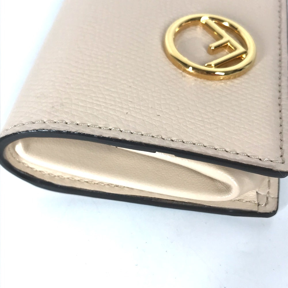FENDI Coin case 8M0459 leather beige F's Women Used