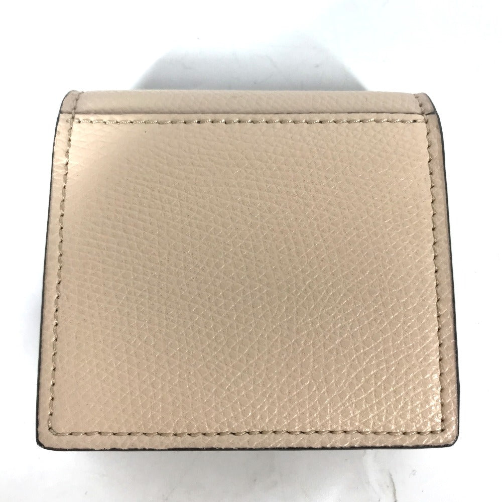 FENDI Coin case 8M0459 leather beige F's Women Used