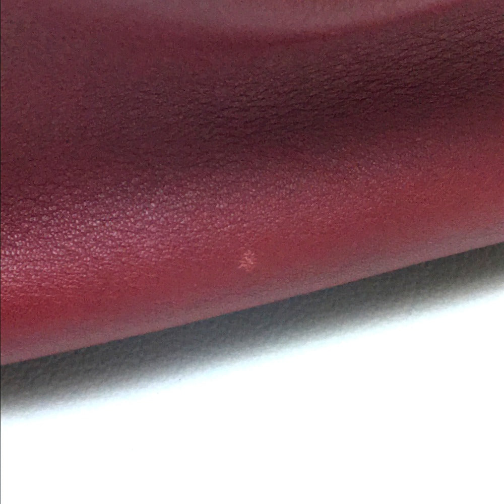 FENDI Handbag 8BH250 leather Dark red To joule Women Used