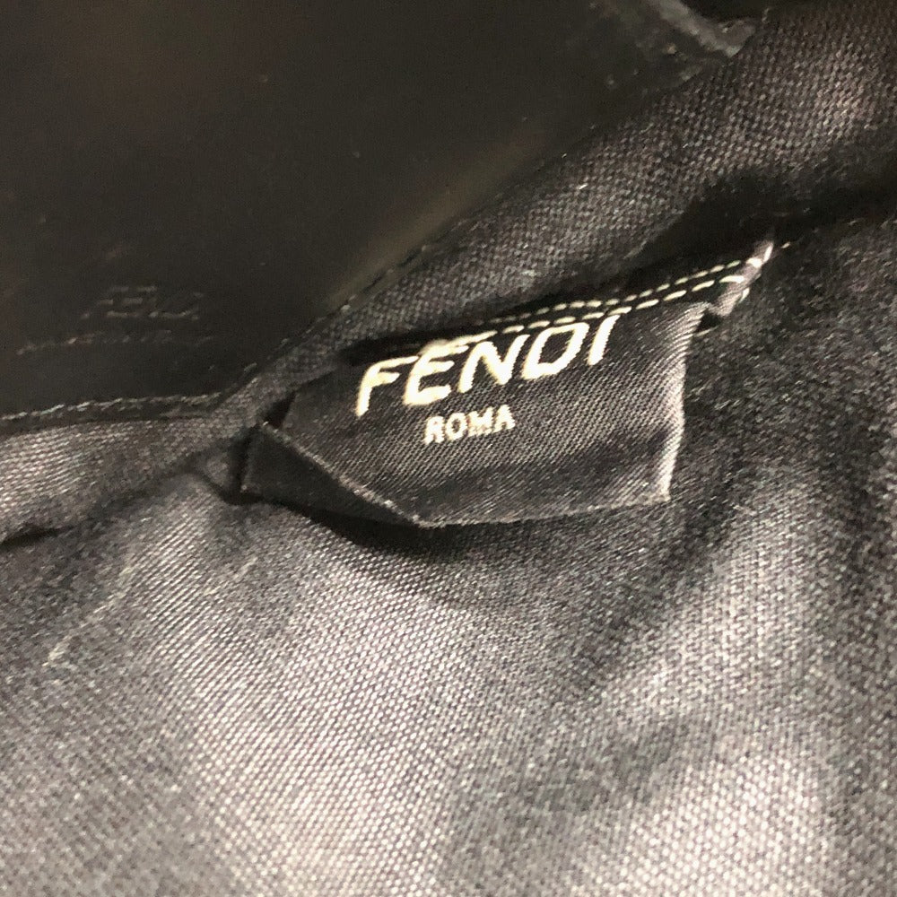 FENDI Clutch bag 7N0113 leather black logo Mini bag unisex(Unisex) Used