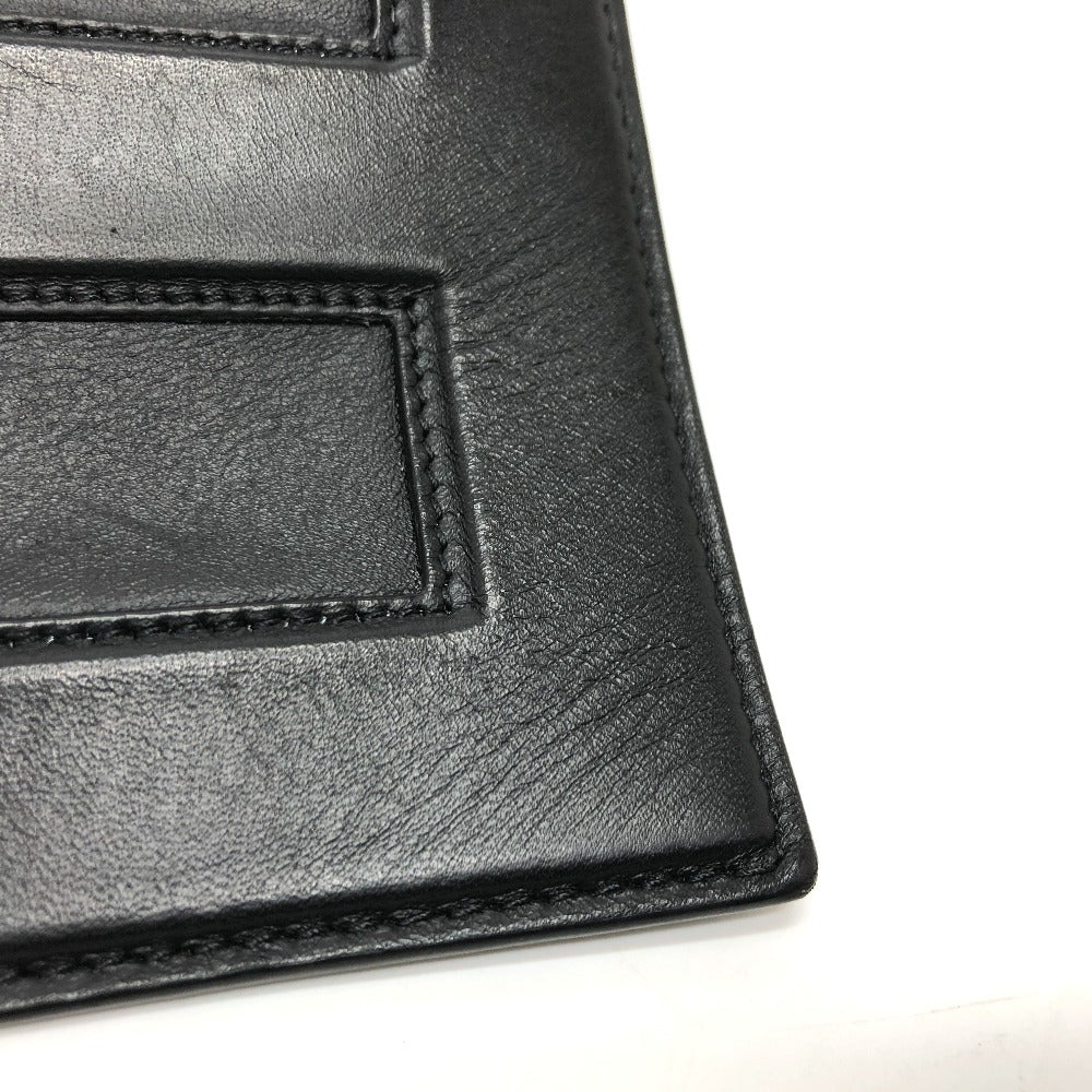 FENDI Clutch bag 7N0113 leather black logo Mini bag unisex(Unisex) Used