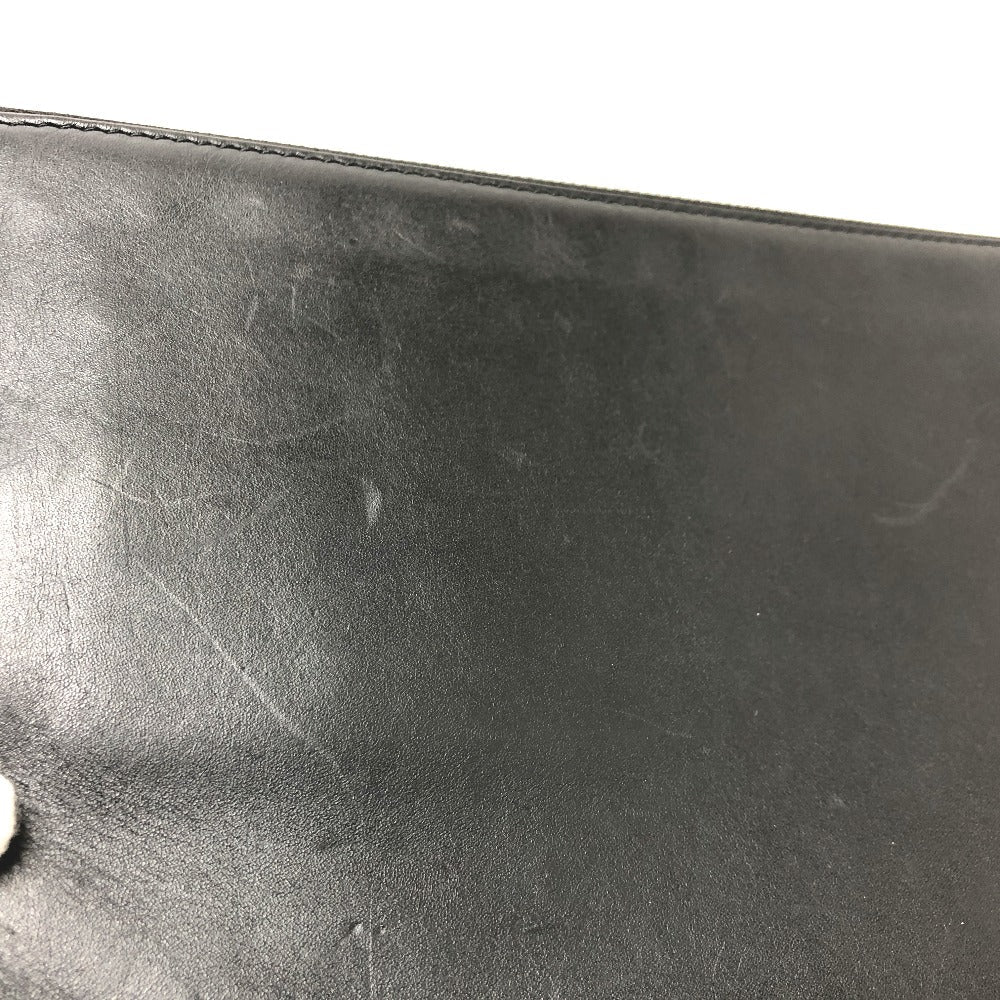FENDI Clutch bag 7N0113 leather black logo Mini bag unisex(Unisex) Used