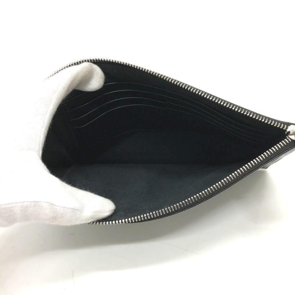 FENDI Clutch bag 7N0113 leather black logo Mini bag unisex(Unisex) Used