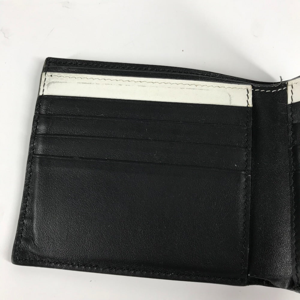 FENDI Folded wallet 7M0169 leather white Compact wallet Joshua Vides Collaboration mens Used