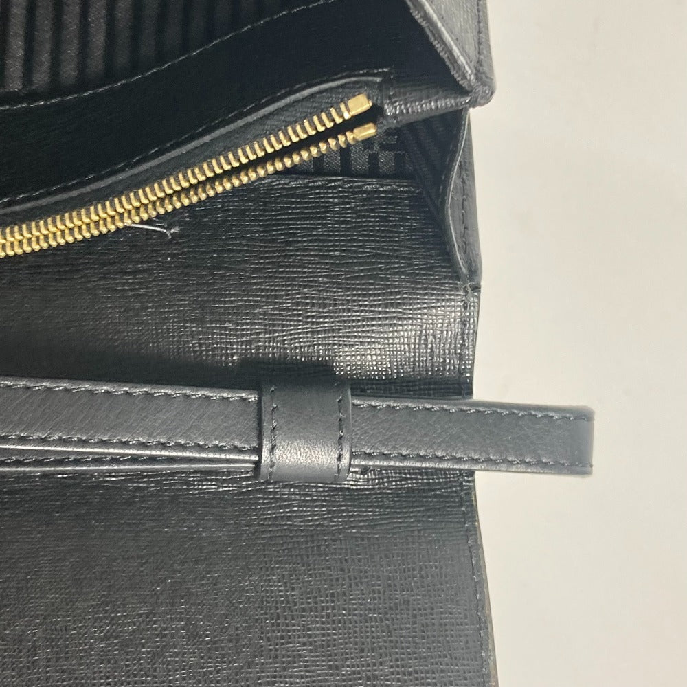 FENDI Clutch bag 8M0312 leather black flap To joule mens Used