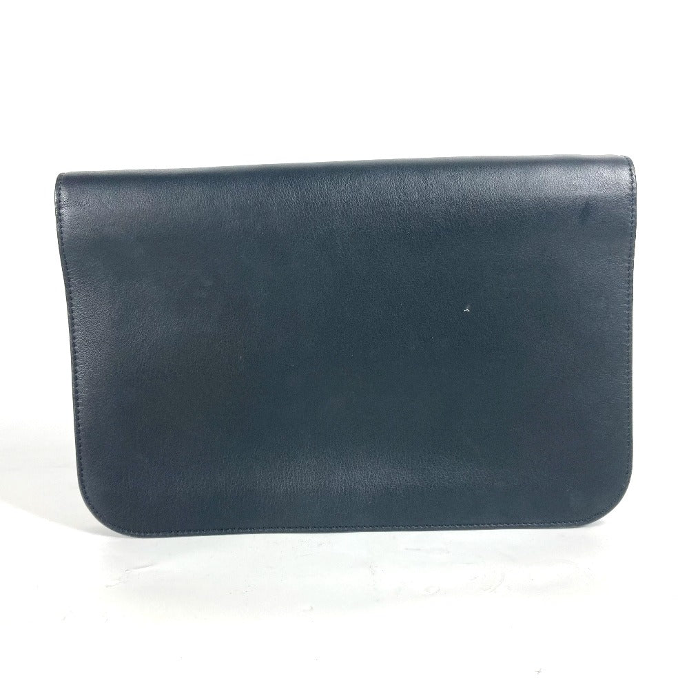 FENDI Clutch bag 8M0312 leather black flap To joule mens Used