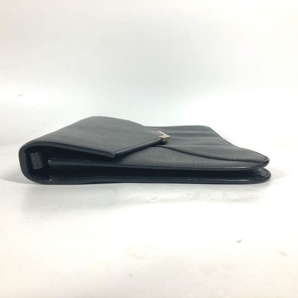 FENDI Clutch bag 8M0312 leather black flap To joule mens Used