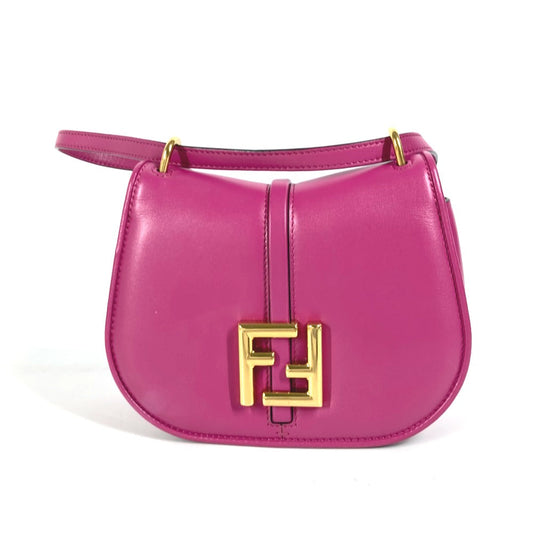 FENDI Shoulder Bag  8BS082  leather purple Come on Small