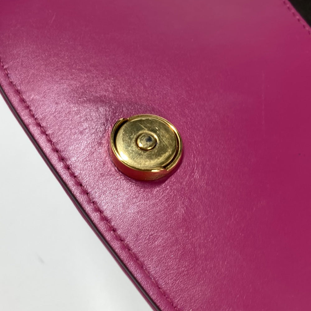 FENDI Shoulder Bag  8BS082  leather purple Come on Small