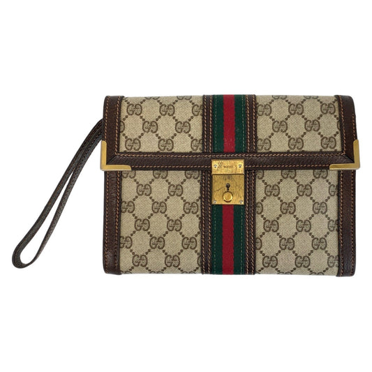 Gucci PVC Leather Clutch Bag