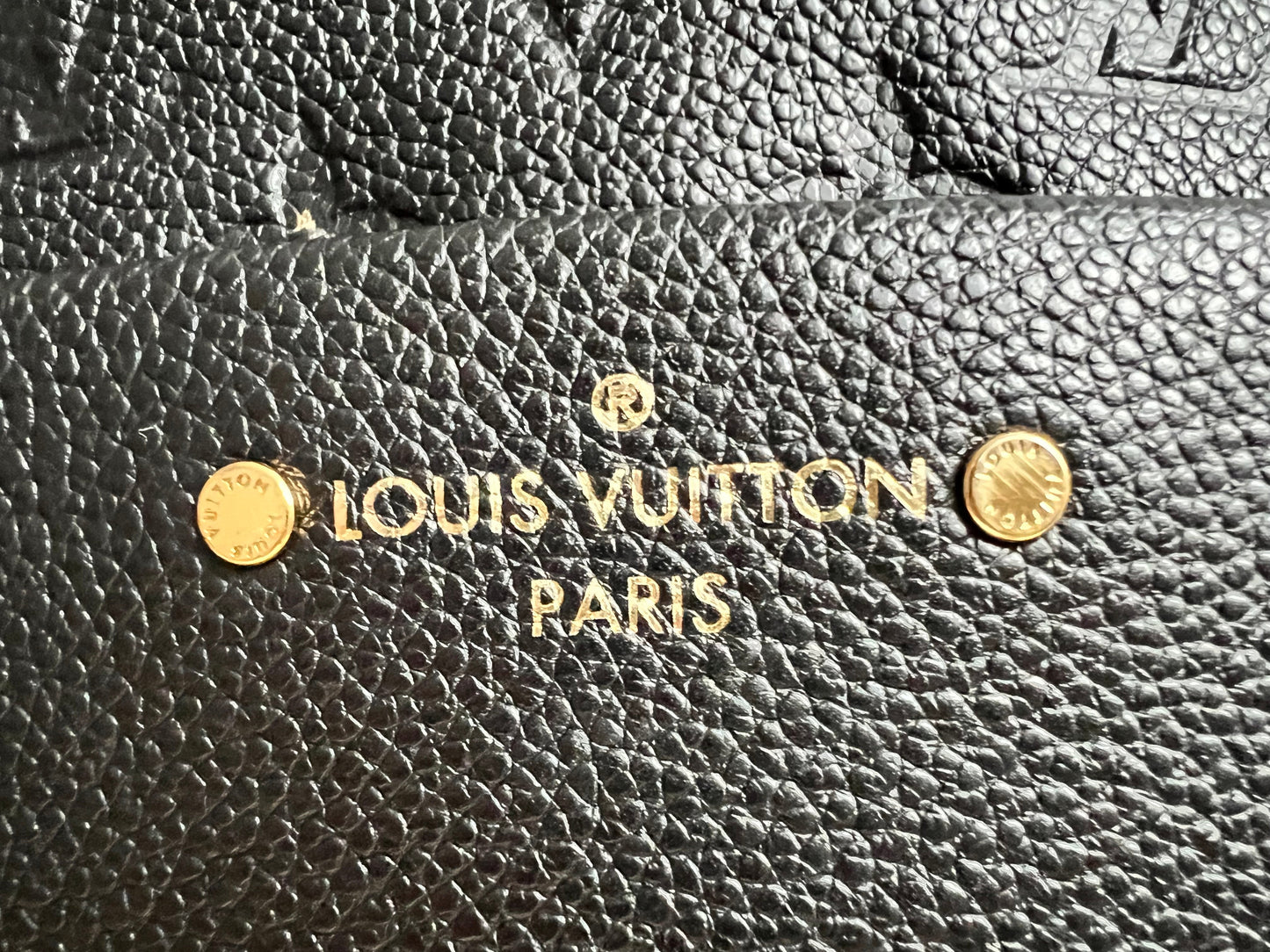 Louis Vuitton Sarbonne Backpack Black Empreinte