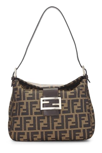 Fendi,  Brown Zucca Canvas Shoulder Bag, Brown