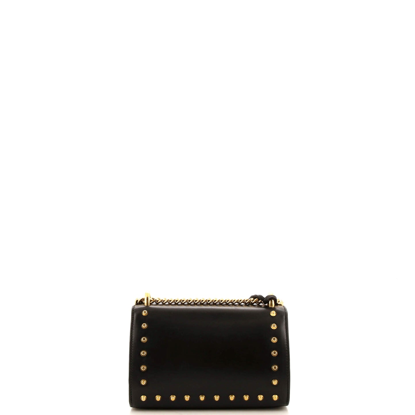 Pearly Padlock Shoulder Bag Studded Leather Small