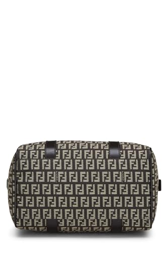 Fendi,  Brown Zucchino Canvas Forever Boston Small, Brown