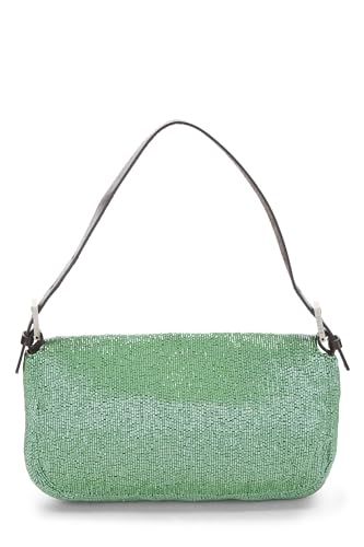 Fendi,  Green Beaded Baguette, Green