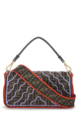 Fendi,  Multicolor Embroidered Convertible Baguette Medium, Multi