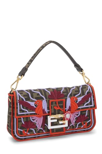 Fendi,  Multicolor Embroidered Convertible Baguette Medium, Multi