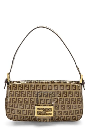 Fendi,  Brown Zucchino Vinyl Baguette, Brown