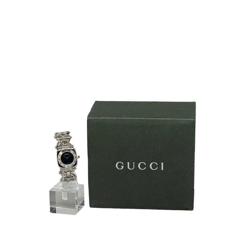 Gucci Horse  Watch 6400L Quartz Black Characterboard Stainless Steel  Gucci