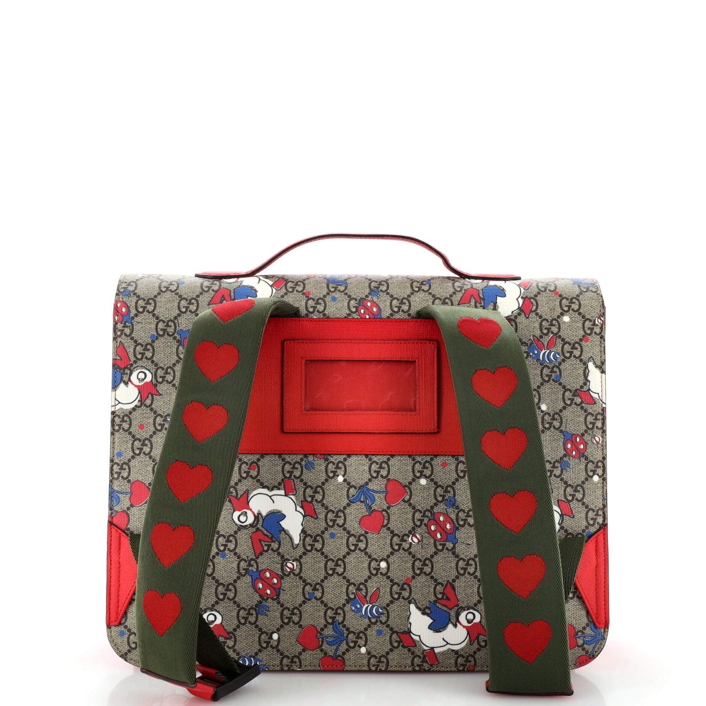 Children's Flap Backpack Printed GG Coated Canvas