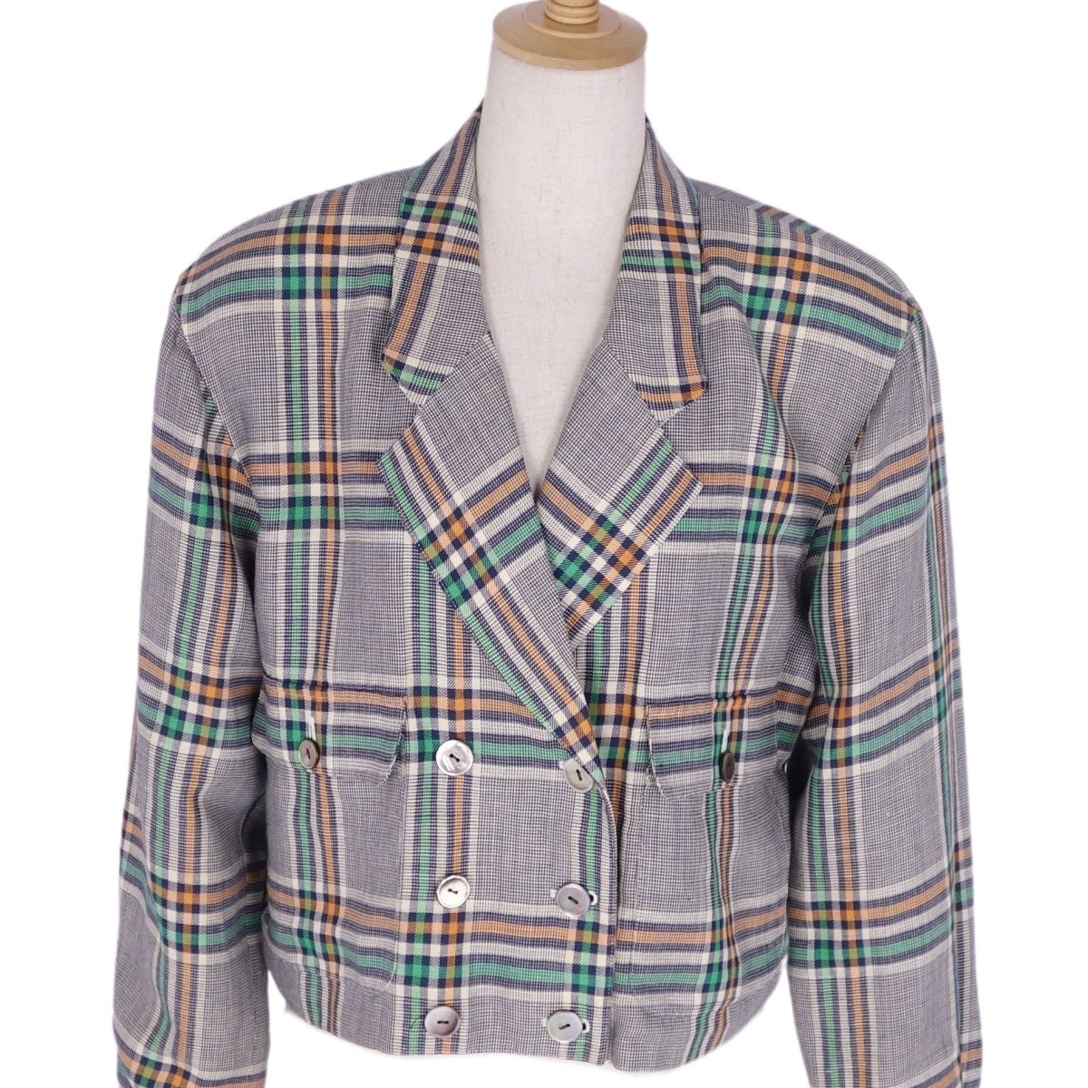 Vint Christian Dior Sport Jacket Double Bristol Check Out  M Multicolor Fashion