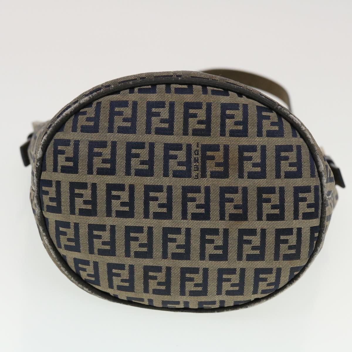 FENDI Zucchino Canvas Shoulder Bag Navy 2321-26765-018  44300