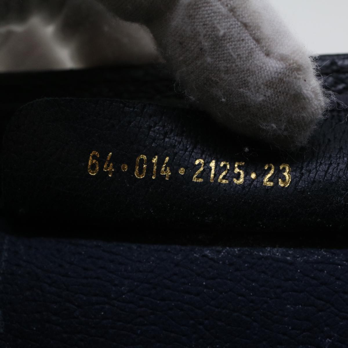 GUCCI GG Canvas Sherry Line Clutch Bag Gray Red Navy