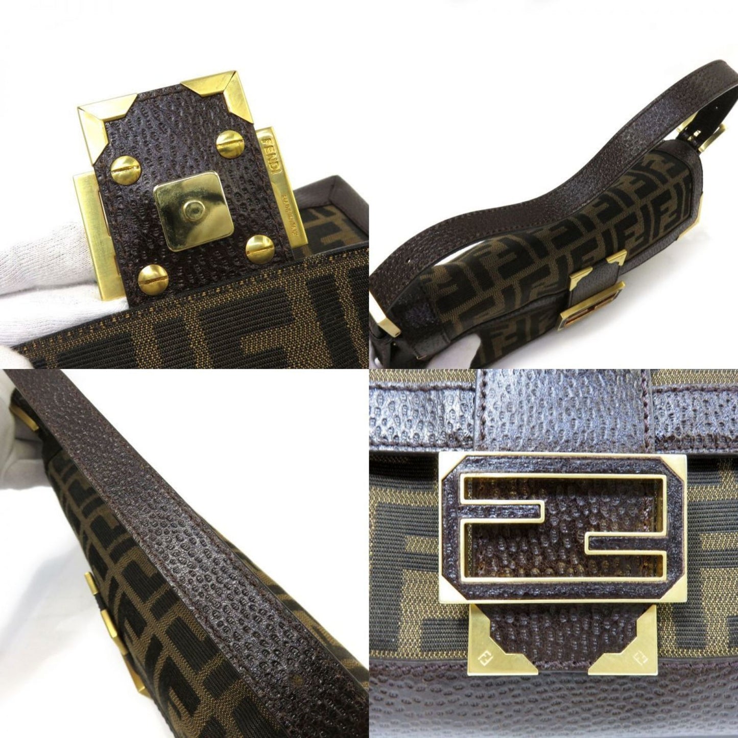 Fendi Zucca Shoulder Bag - '10s