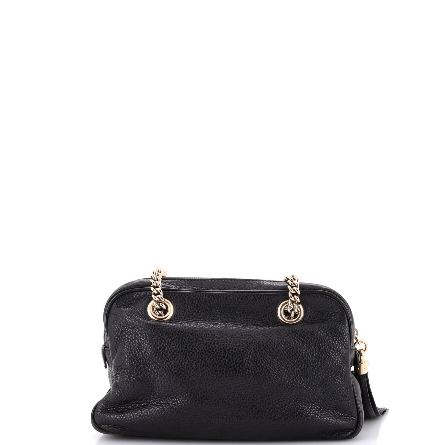 Soho Chain Zip Shoulder Bag Leather Small