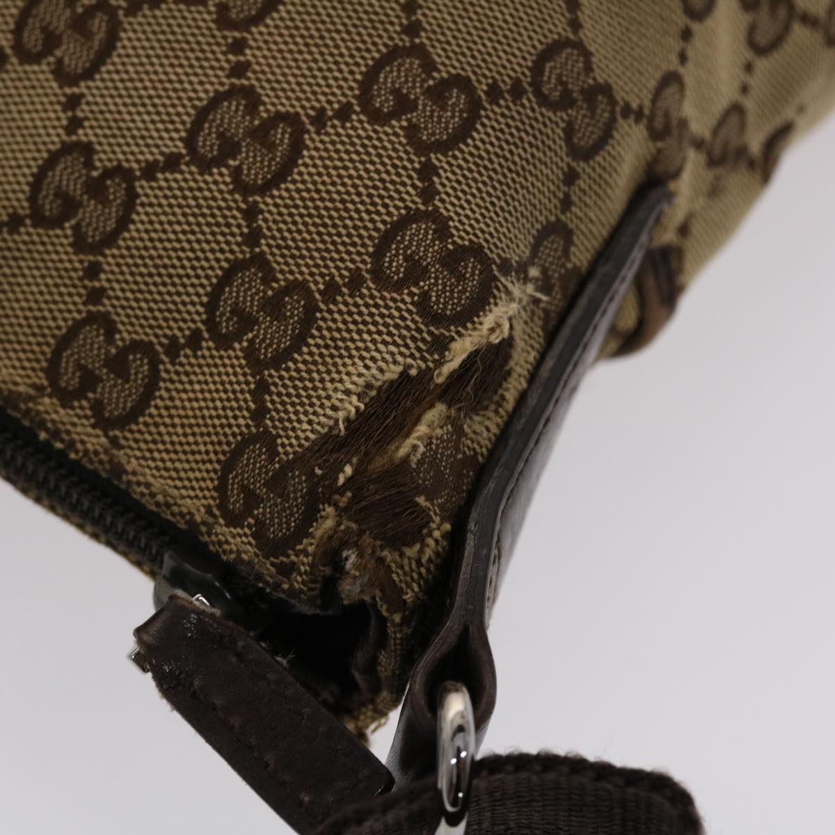 GUCCI GG Canvas Shoulder Bag Beige 145857  47690