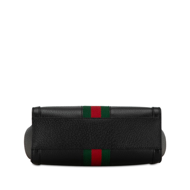 Gucci Ophidia GG Small Sy Line Handbag Shoulder Bag 2WAY 547551 Black Leather  Gucci