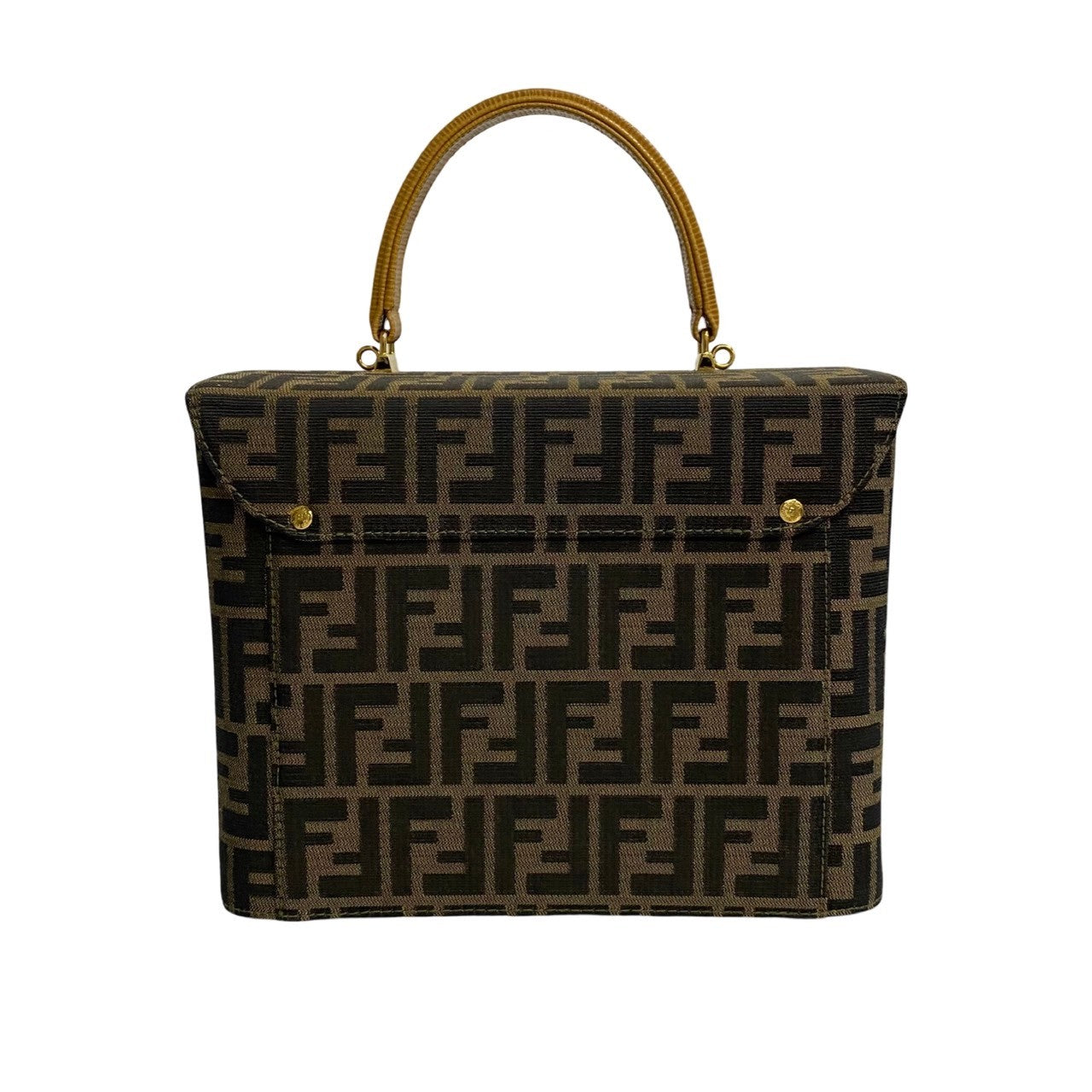 FENDI Shoulder Bag canvas Brown