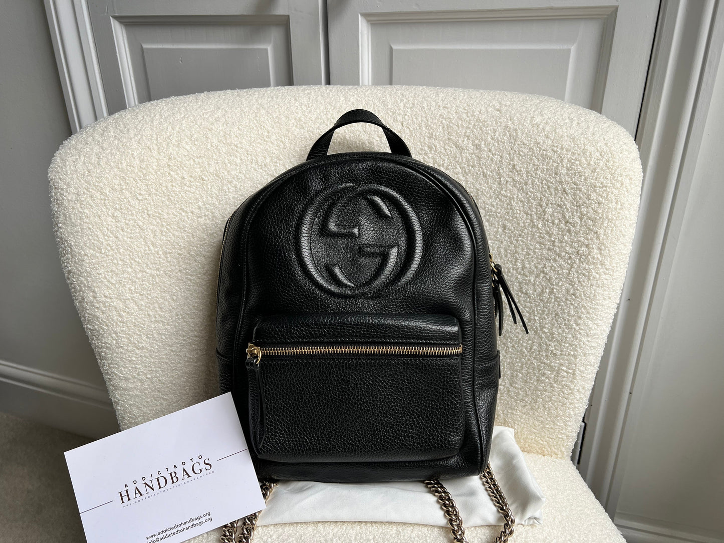 Gucci GG Black Soho Backpack