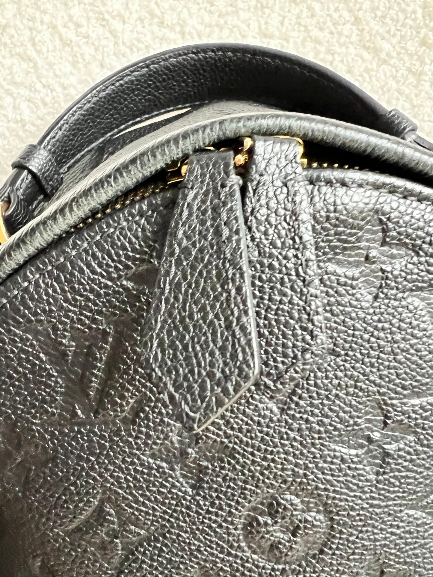 Louis Vuitton Sarbonne Backpack Black Empreinte