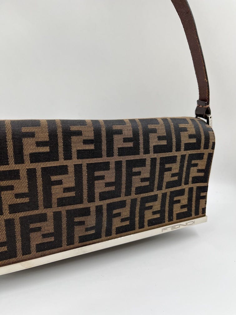 Vintage Fendi Shoulder Bag in Zucca Monogram Canvas