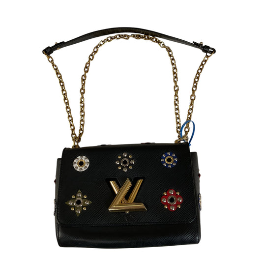 Crossbody Luxury Designer By Louis Vuitton In Black & Gold, Size:Medium