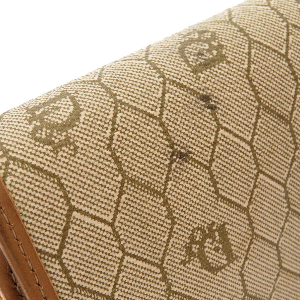 Christian Dior Shoulder Bag PVC, Leather beige Honeycomb Pattern Women Used