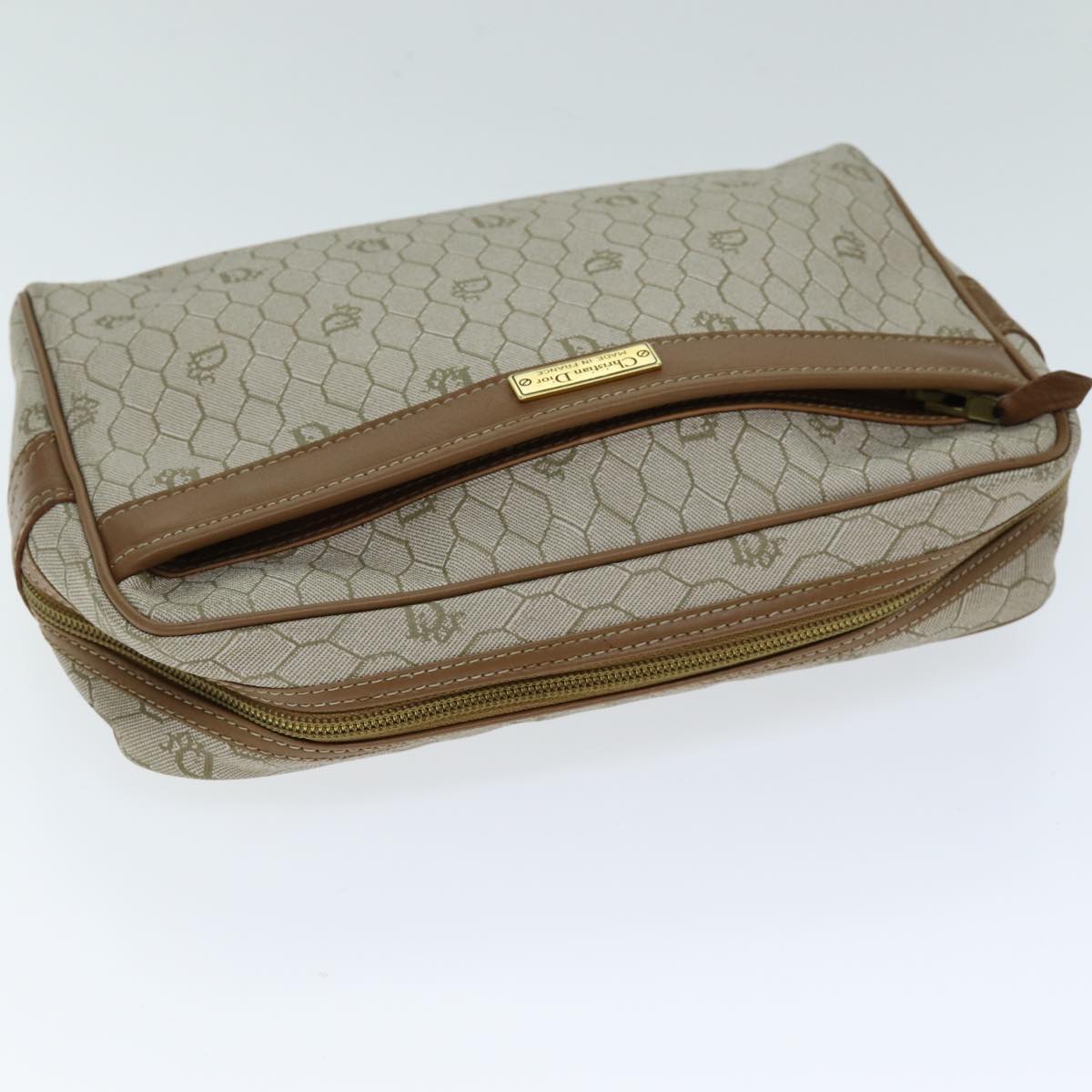 Dior Honeycomb  Canvas Clutch Bag ()