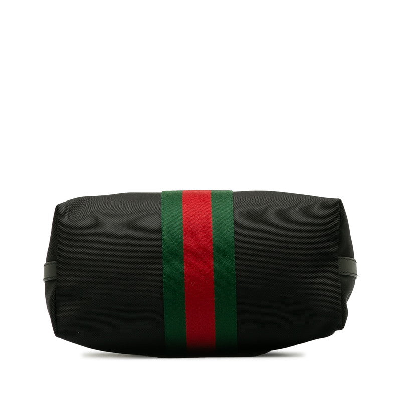 2WAY 619751 Black Multicolor Canvas Leather  GUCCI