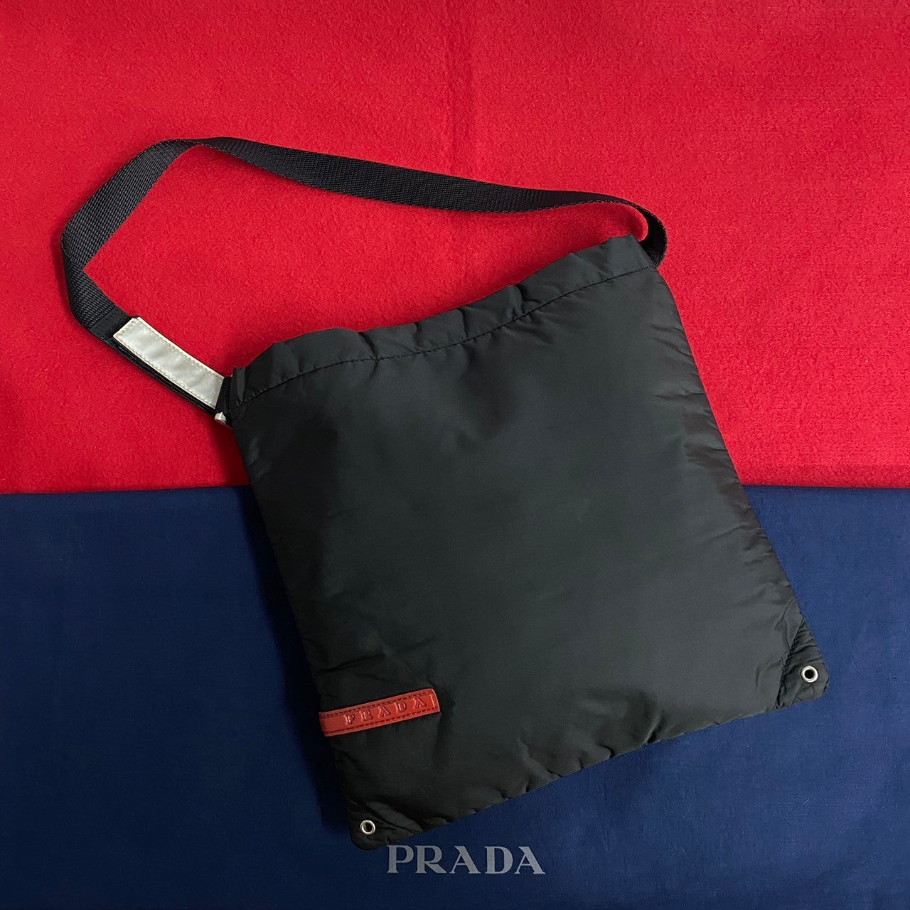 PRADA Shoulder Bag Nylon black PRADA Sports