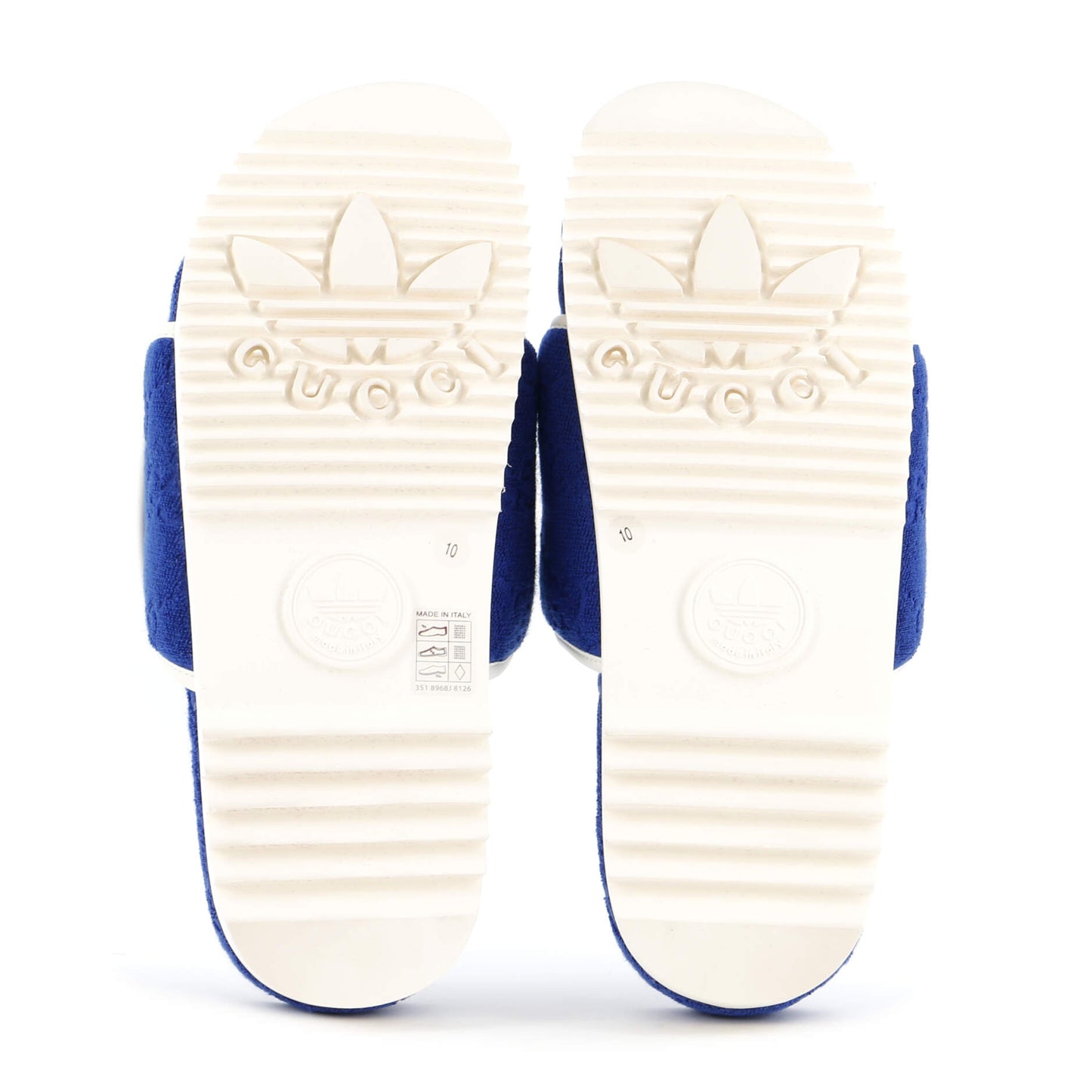 x Adidas Men's Platform Slide Sandals Terry Cloth