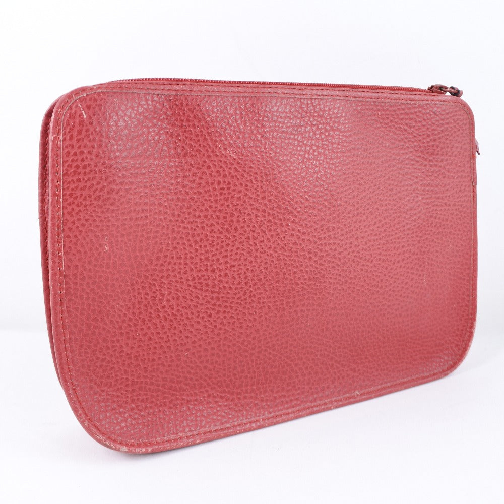 Christian Dior Clutch bag leather Red Women Used