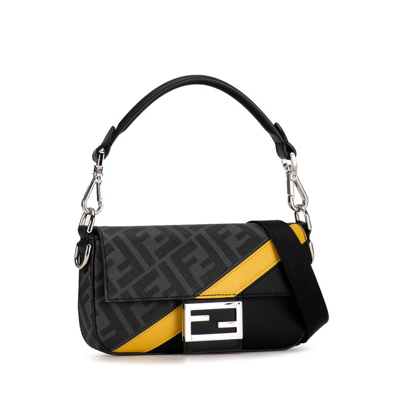 FY ZUCKA MANMABACKET HANDBAG HANDBAG HANDBAG 2WAY BLACK YELLOW LEADER LADY FENDI PING MARKET