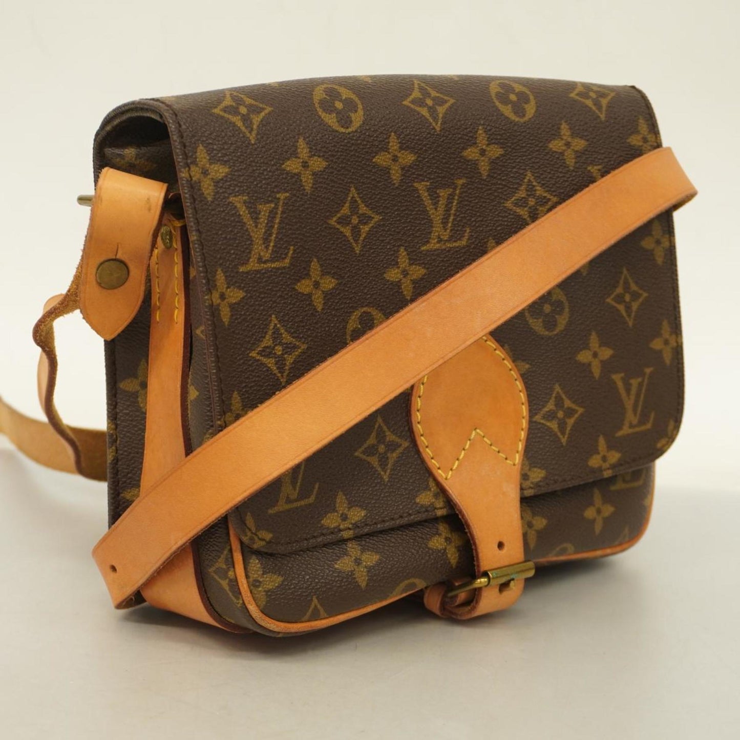 Louis Vuitton Cartouchière  Canvas Shoulder Bag ()