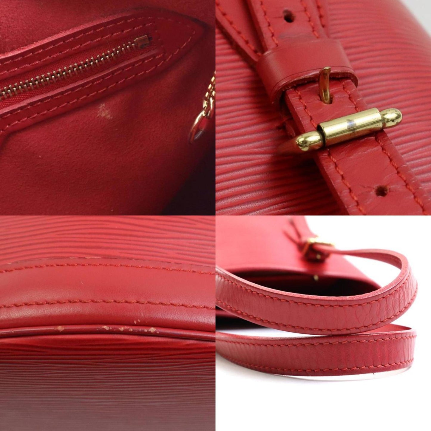 Louis Vuitton Bucket  Leather Shoulder Bag ()